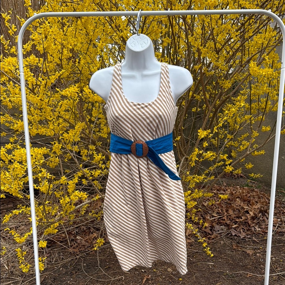 Boutique dress with belt and pockets Small